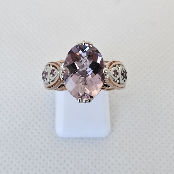 Authentic Victoria Wieck Kunzite & Tourmaline Ring Size 8! - Picture 3 of 10
